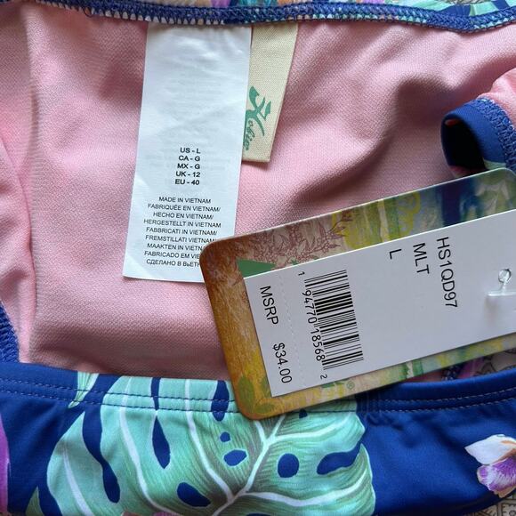 HOBIE Women's Standard Crochet Spliced Hipster‎ Bikini Swimsuit Bottom-Size L - Picture 5 of 5